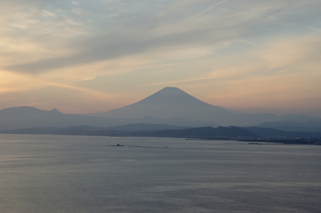 江の島シーキャンドルからの富士山