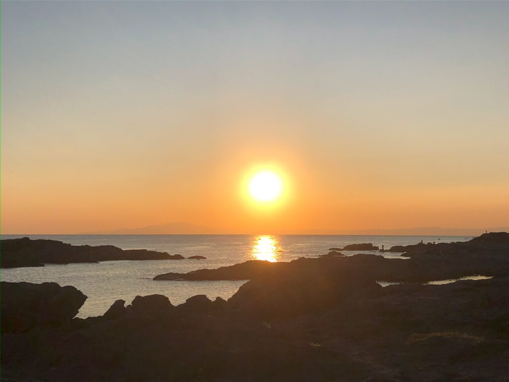 城ヶ島の夕陽