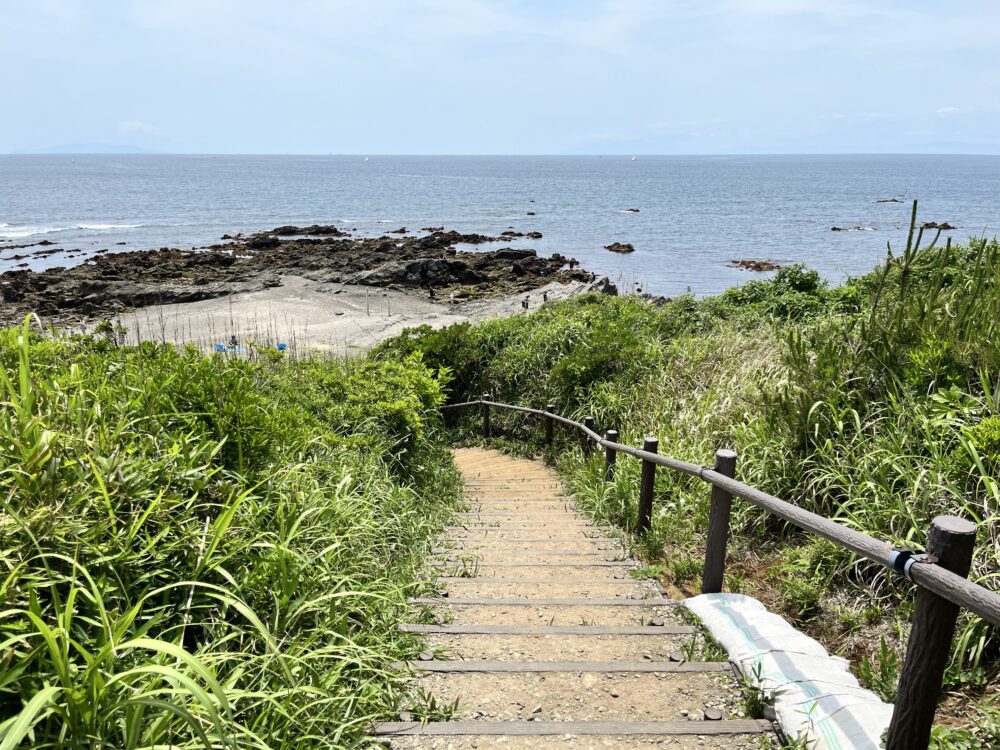 ソレイユの丘海へ繋がる散策路