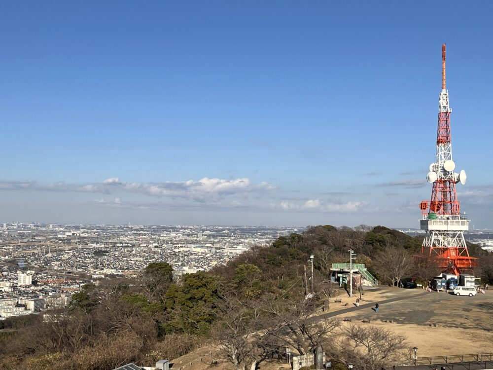 高麗山公園レストハウス展望台からの景色