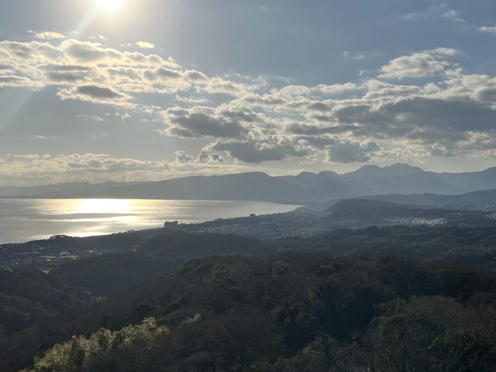 高麗山公園レストハウス展望台からの伊豆半島